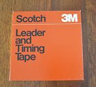 1500ft 3m Scotch Leader Timing Tape Reel 1 4 X Unused White 7 Nos