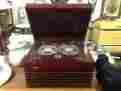 2131 Webcor Vintage Reel To Wooden Table Top Tape Recorder