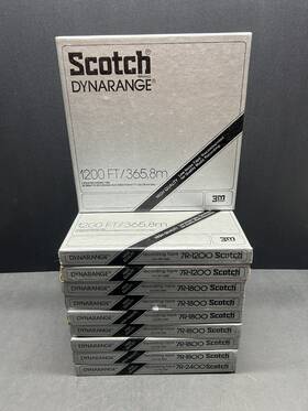 7r-2400 3m Scotch 10 Dynarange 7 Inch Reel To Prerecorded Tape Lot 1200 1800 2400 Ft