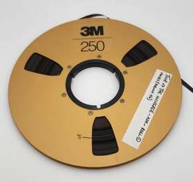 84-9800-9800-2 3m Scotch 1 250 1/2 Inch Gold Metal Used Reel-to-reel Tape
