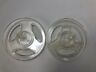 76mm Unbranded Two Vintage Plastic Reels Reel To Tape Recorder Replacement