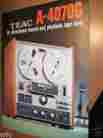 A-4070-g A-4070g Teac Bi-directional Record Playback 1970s 4 Page Brochure Vgc