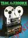 A-7300rx Teac 2-track Top Reel-to-reel Deck B W Paper Copy Of The Rare Brochure