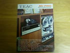 Ag-7000 Teac Am Fm Stereo Receiver Sales Brochure