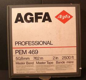 469-2-2500r Agfa 469 2 Inch 10.5 Reel To Muktitrack Audio Recording Tape