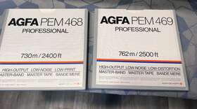 Pem468-469 Agfa 10.5 X 1/2 Professional Reel To Metal Tapes 2 Ps