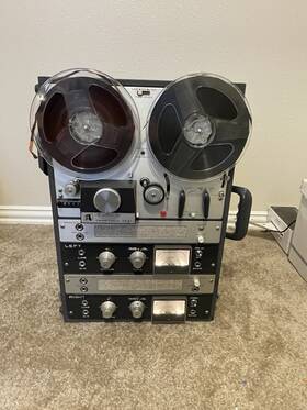 Akai 11123 M-8 Cross Field Stereo Tape Recorder Reel-reel -rare Find-fully Functional