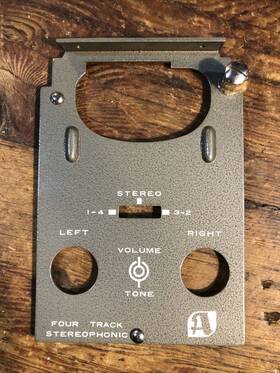 Akai 1740w/l Reel To Tape Deck Metal Control Panel Cover Original Oem Part