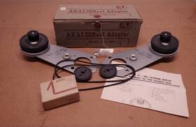 Akai 345-eaio 10 1/2 Inch Reel To Adapter Model With Tape Splicer Vintage