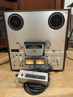 Akai Gx-6300db Gx-630db Three Head Stereo Tape Deck And Rc-17 Remote Control Serviced