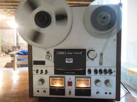 V-90601-00552 Akai Vintage Large And Heavy 1970 Reel-to-reel Recorder Gx 600d With 2 Microphone