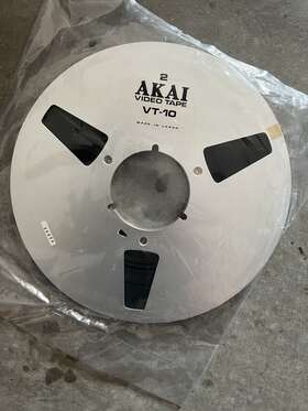 Vt-10 Akai Vtg 1/4 Inch Video Tape Metal Take Up Reel 10.5 4400ft