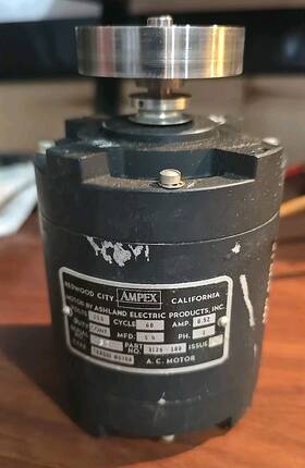 8129-100 Ampex Capstan Motor Used Turns Freely With Pulley Pn