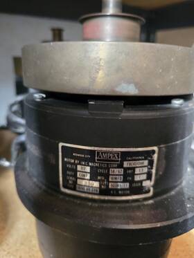 Ampex 90065-11 Motor 117v 58/62 Cycle 18mfd