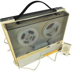 37l09 Arvin Reel To Tape Recorder Model #37l09 With Speaker For Parts Or Repair