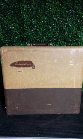 Bk-455p Brush Vintage Soundmirror Reel To Tape Recorder Model Powers On