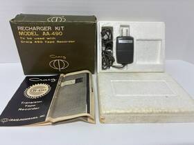 Tr-490 Craig Aa-490 Model Recharger/adapter And Manual For A Tape Recorder