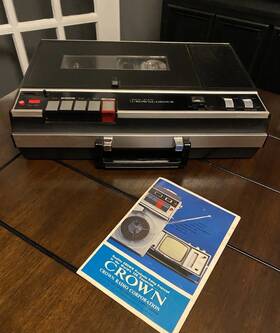 Crown Ctr-6550 Vintage Crowncorder S Reel To Tape Player/recorder With Spool
