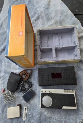 Pt-4k Dokorder Reel To Spy Tape Recorder 1960s 007 With The Box