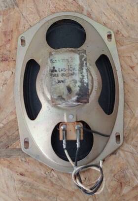 Eas-15d28sr Eas 1960s 15cmx10cm Oval Speaker Reads 7.6 Ohm. Japan From Concord 220t