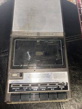 Ge 3-51598 General Electric Vintage Tape Recorder No Cords Bin 14