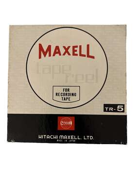 Hitachi Tr-5recorded Maxell Reel To Audio Tape 10.5 Inch Type Tr-5 Recorded Boots Randolf With Box
