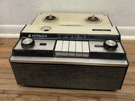 Trq-700 Hitachi Reel To Tape Deck Player Part Or Repair - Powers On