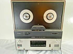 Trq-727 Hitachi Vintage 4 Track Reel-to-reel Player Recorder Needs Pinch Roller