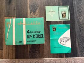 Ra-444 Juliette Vinta Portable Compact All Transistor Reel-to-reel Tape Recorder
