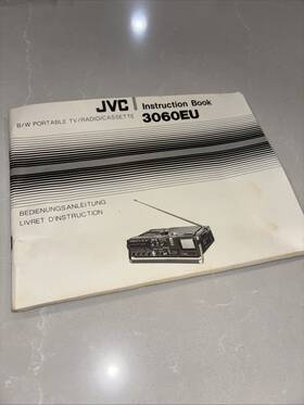 3060eu Jvc 3060eu- Radio Fm/sw/mw - Tv-vhf B/n Microfono 1976 Instruction Book