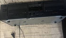 Kenwood Kx-68w Stereo Deck Dolby B Vintage Dual Cassette Dubbing