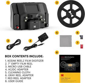 M127 Kodak Reel To Video Transfer Unit With Big 5 Inch Screen Converts Film