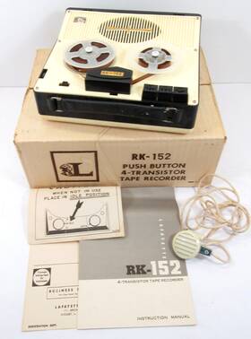 Lafayette Rk-152 Reel To Transistor Tape Recorder Japan For Parts Not Working