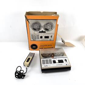 Lloyds Tp-444 Vintage Portable Reel To Tape Recorder With Microphone