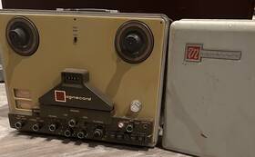 728-a Magnecord Model Reel To Tape Recorder With Case And Cover