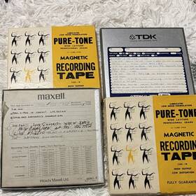 Maxell 2400-7m 4- Track Reel To Recordings Mix Tapes Lot Of 4
