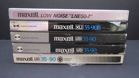 Lne50-7 Maxell 35-90 35-90b Lot Of 5 Sound Recording Reel-to-reel Audio Tapes 7 Inch Used