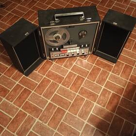 Gen-3679a Montgomery Wards Airline Vintage Solid State Stereo Recorder Reel To Read