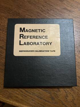 Mrl 21j205 Magnetic Reference Lab Calibration Tape #21j205 1/4 Inch 15ips Nab 250 Nwb/m
