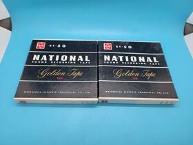 National Rt-4g 1960s Japan Rt-5g 150m Blank Recording Tape Reel In Box