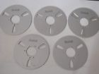 " Notape Reel Lot 10.5 3holes Flanges Metal Vintage 10 "scotch