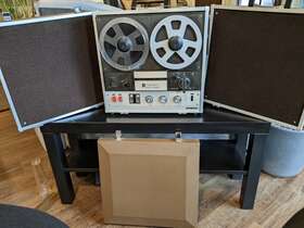 6433 Penncrest Rare Vtg Model Reel - Portable With Detached Speakers-untested