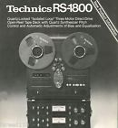 Rs-1800 Product Copy Technics Brochure Paper Reel--reel Catalog Info Deck