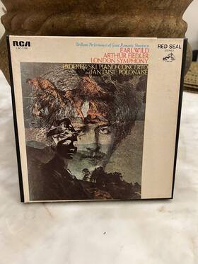 Rca 3190-c Red Seal Reel To Tape Paderewski Concerto Earl Wild Fiedler 7.5 Ips