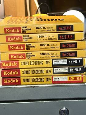 Realistic 1-31a12 Lot 7 Kodak Inch Reel To Recording Tapes 6-21a18 Tested Ships Free
