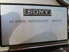 Orm-10 Reel 3motor 8x Vintage Speed Sony Reproducer Deck Tape Recording
