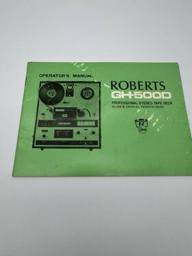 Roberts Gh-500d Original Reel To Tape Recorder Operator S Manual