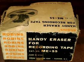 Me-55 Robins Vintage Handy Eraser For Recording Tape