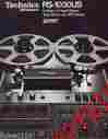 Rs-1030 Technics Reel-to-reel Deck Nice B W Paper Copy Of The Mega Rare Brochure