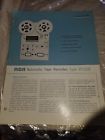 Rt-22b Rca Automatic Tape Recorder Catalog Specs Brochure